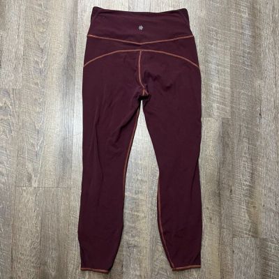 Athleta Burgundy Maroon Leggings Womens Size Medium